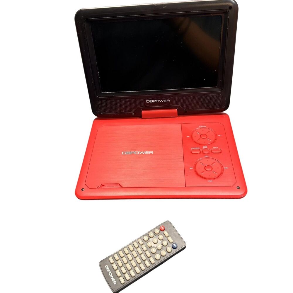 DB Power Portable DVD Player Red PD928 9in Screen Swivel Remote Parts Repair